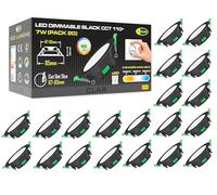 CLAR - Spot LED Encastrable Noir, Spots de Plafond, Spot LED Encastrable Salle de Bain, Spot LED Dimmable, Découpe Ø67-83mm, 7W CCT (Pack 20)