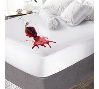 Clara Clark Mattress Protector Premium Cotton Terry Mattress-COVER - APPLAPIER SOUPE SOPE RESPIRATEUR ET COUVERTURE NOIRES SORT MATRESSE DE MATRE