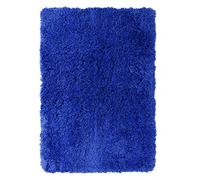 Clara Clark Tapis de Salle de Bain à Poils Longs Ultra Doux - Tapis de Bain pour Salle de Bain, Lavable en Machine, Envers en Caoutchouc antidérapant, 50,8 x 81,3 cm, Bleu