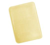 Clara Clark Tapis de Salle de Bain Ultra Doux antidérapant et Absorbant, Jaune Moelleux, Small
