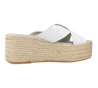 Clara Duran - Compensées Sandales Plateforme - Femme - Chaussures - Blanc - Taille: 37 EU