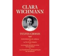Clara Wichmann Textes choisis - Clara Wichmann - Libertaires Eds - broché - Essai