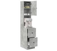 Clarence* Armoire de Cuisine Gris Béton 35x50x180 cm Bois Aggloméré EU994679