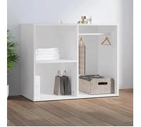 Clarence* Armoire de dressing,Meuble de Rangement - SOLOMON - Blanc 80x40x65 cm ,Bois d'ingénierie &Europ1971325