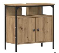 CLARENCE® Armoire lavabo de salle de bain - Armoire sous évier - chêne artisanal 60x30x60 cm LL0481