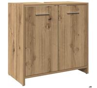 CLARENCE® Armoire lavabo de salle de bain - Armoire sous évier - chêne artisanal 60x33x60 cm LL0472