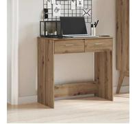 CLARENCE® Bureau informatique - Table chêne artisanal - 80x40x75 cm - bois d'ingénierie LL0634