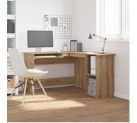 CLARENCE® Bureau informatique - Table d'angle - chêne artisanal - 120x140x75 cm - bois d'ingénierie LL0152