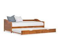 Clarence* Cadre de lit ,Lit de jour extensible SILOMOM,sans matelas marron miel 90x200 cm &Europ9636910