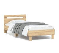 Clarence* Cadre de lit - SOLOMON - Lit 1 place à chambre,avec lumières LED 90x200 cm &Europ3660697