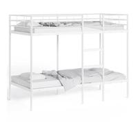 CLARENCE® Cadre de lit superposé - Lit enfant/2 places - sans matelas - blanc 75x190 cm acier LV501