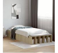 CLARENCE® Cadre de lit - (Taille unique) - Lit simple - sans matelas - chêne sonoma 90x190 cm - LV4486