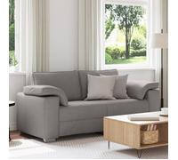 CLARENCE® Canapé d'amour - Canapé DOUBLE - Taupe 140 cm en Tissu LL2287