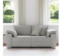 Clarence* Canapé loveseat Canapé d'angle/Sofa - 2 positions - Gris nuage 140 cm en tissu EU246554