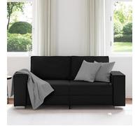 Clarence* Canapé loveseat Canapé d'angle/Sofa - 2 positions - noir 140 cm en simili cuir EU197510