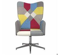 CLARENCE® Chaise de relaxation de qualité - Chaise de repos - robuste et stable - Patchwork Tissu LV4671