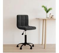 CLARENCE® Chaise pivotante de bureau - Fauteuil Salon pour Bureau/chambre - Noir Velours LL155