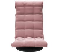 CLARENCE® Chaise TV SALON - Fauteuil de sol de sol pivotante - confortable - Rose Velours LV0209