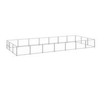 CLARENCE Chenil - VIDAXL - Pour multiples utilisation - Argenté 21 m² Acier FR415