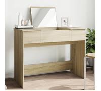 ""CLARENCE""Coiffeuse cosmétique - miroir - chêne sonoma 100x45x76 cm EU756416