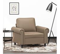 CLARENCE® Fauteuil - Chiase-Canapé - 1 place - Cappuccino 60 cm - Similicuir LL979