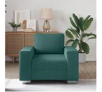 Clarence* Fauteuil de relaxation Chaise Canapé 1 position - Vert Foncé 59 cm en Tissu EU301906