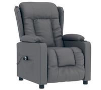 CLARENCE® Fauteuil inclinable électrique - avec moteur électrique - pour adulte - Gris Similicuir LV0963