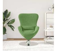 CLARENCE® Fauteuil simple - Chaise-Canapé - pour salon/chambre/bureau - Vert clair 63x73x90 cm Velours LV5321