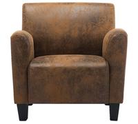 CLARENCE® Fauteuil Simple - Chaise de canapé - style exceptionnel - Marron 70x69x72 cm Similicuir LV5491