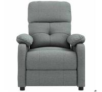 CLARENCE® Fauteuil TV/Chaise de salon/ Fauteuil inclinable - 1 PLACE - Gris foncé Tissu LV3391
