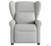 CLARENCE® Fauteuil TV/Chaise de salon/ Fauteuil inclinable - 1 PLACE - gris nuage tissu LV4372