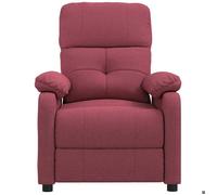 CLARENCE® Fauteuil TV/Chaise de salon/ Fauteuil inclinable - 1 PLACE - Rouge bordeaux Tissu LV3393