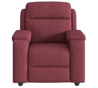 CLARENCE® Fauteuil TV/Chaise de salon/ Fauteuil inclinable - 1 PLACE - Rouge bordeaux Tissu LV4378