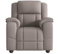 CLARENCE® Fauteuil TV/Chaise de salon/ Fauteuil inclinable - 1 PLACE - Taupe Tissu LV4392