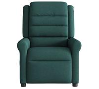 CLARENCE® Fauteuil TV/Chaise de salon/ Fauteuil inclinable - 1 PLACE - Vert foncé Tissu LV4359