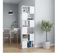 Clarence* Grand Rangement,Bibliothèque - étagère séparation,Blanc 60x24x186 cm &Europ3949010