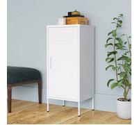 CLARENCE® Grande Armoire Haute de Rangement Blanc 42,5x35x101,5 cm Acier LL220