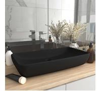 Clarence* Lavabo de luxe - vasque à poser Luxueux,Bac à laver,rectangulaire Noir mat 71x38 cm Céramique &Europ8389369