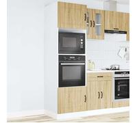 Clarence* Lot de 2 Armoires de four - Meuble cuisine/Grande Capacité - Lucca chêne sonoma bois d'ingénierie EU622790