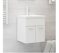 Clarence* Meuble sous vasque - SOLOMON - Meuble de rangement,Blanc 41x38,5x46 cm ,Bois d’ingénierie &Europ1121156