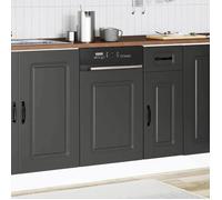 Clarence* Panneau pour lave-vaisselle - Meuble cuisine - Kalmar noir 45x1,5x67 cm EU597096