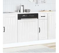 Clarence* Panneau pour lave-vaisselle - Meuble cuisine - Lucca blanc brillant bois ingénierie EU925993