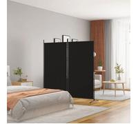 Clarence* Paravent Cloison - Séparateur de pièce 2 panneaux Noir 175x180 cm Tissu &Europ9215857