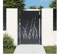 Clarence* Portail de jardin - Portillon anthracite 105x155cm acier conception d'herbe &Europ2652966