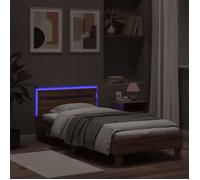 CLARENCE® Structure de lit - Pour Adulte ou enfant - sans matelas - avec lumières LED - 75x190 cm LV982