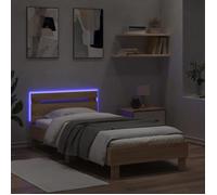 CLARENCE® Structure de lit - Pour Adulte ou enfant - sans matelas - avec lumières LED - 90x190 cm LV1191
