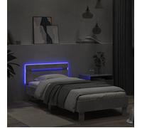 CLARENCE® Structure de lit - Pour Adulte ou enfant - sans matelas - avec lumières LED - 90x200 cm LV1193