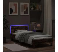 CLARENCE® Structure de lit - Pour Adulte ou enfant - sans matelas - avec lumières LED - 90x200 cm LV537