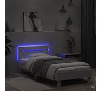 CLARENCE® Structure de lit - Pour Adulte ou enfant - sans matelas - avec lumières LED - blanc 90x200 cm LV767