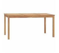 Clarence* Table à dîner de jardin 6 personnes - Table repas de jardin,160x80x77 cm ,Bois de teck solide &Europ1919968